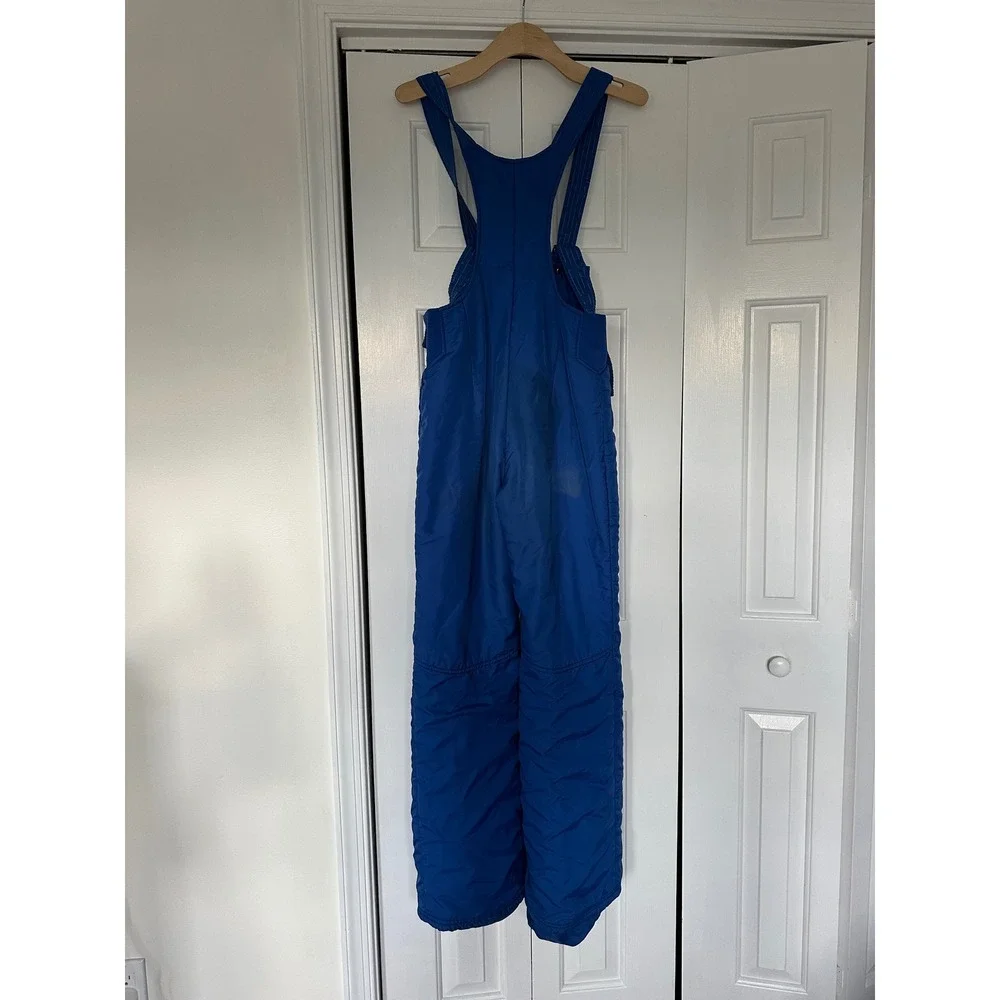Vintage Topher Ski Suit Set Blue Green Jacket Bib Overalls Women Retro 2 Piece